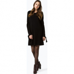 Tommy Hilfiger - Sukienka damska, czarny. Czarne sukienki damskie TOMMY HILFIGER, m, bez wzorów, z dzianiny, eleganckie, bez kołnierzyka, bez rękawów. Za 449,95 zł.