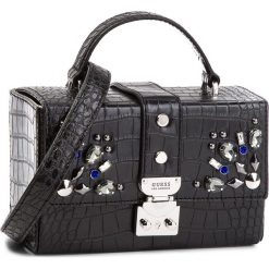 Torebka GUESS - HWCR66 93150 BLA. Czarne torebki klasyczne damskie marki Guess, z aplikacjami, ze skóry ekologicznej. Za 519,00 zł.