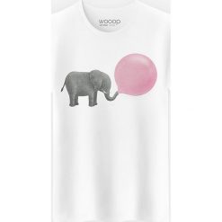 Koszulka "Jumbo Bubble Gum" w kolorze białym. Białe koszulki damskie Wooop, xl, bez wzorów, z bawełny, z okrągłym kołnierzem, bez rękawów. W wyprzedaży za 56,95 zł.
