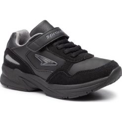 Sneakersy SPRANDI - CP40-8549Y Black. Czarne trampki chłopięce Sprandi, bez wzorów, ze skóry ekologicznej, na rzepy. Za 99,99 zł.