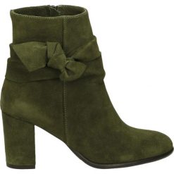 Botki - 1664 CAM KHAK. Szare botki damskie skórzane Venezia. Za 249,00 zł.