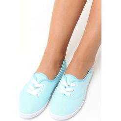 Trampki damskie slip on: Miętowe Tenisówki Luckily