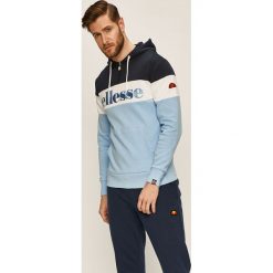 Ellesse - Bluza. Niebieskie bluzy męskie Ellesse, l, z aplikacjami, z bawełny, z kapturem, bez rękawów, z kapturem. W wyprzedaży za 199,90 zł.