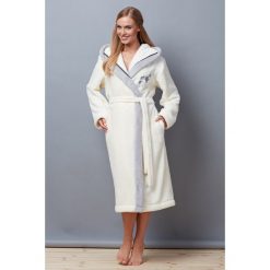 Damski szlafrok Mary Ecru. Szare szlafroki kimona damskie Astratex, z haftami. Za 148,99 zł.