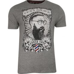 Szary Bawełniany T-Shirt Męski -Brave Soul- Koszulka, Krótki Rękaw, Barber, Brodacz, Fryzjer TSBRSSS20COMBBgreymarl. Szare koszulki męskie Brave Soul, na lato, m, z nadrukiem, z bawełny, casualowe, bez kołnierzyka, z krótkim rękawem, krótkie. Za 35,00 zł.