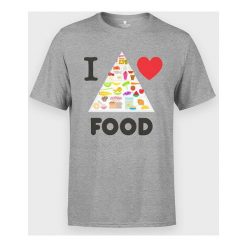 Koszulka I love food. T-shirty chłopięce MegaKoszulki, z napisami, z bawełny, bez rękawów. Za 49,90 zł.