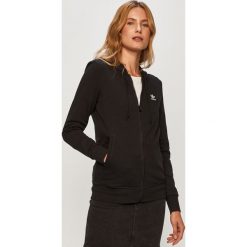 Adidas Originals - Bluza. Czarne bluzy damskie adidas Originals, z aplikacjami, z elastanu, bez rękawów, z kapturem. Za 249,90 zł.