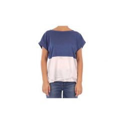 T-shirty z krótkim rękawem Gran Sasso 60225. Niebieskie t-shirty damskie Gran Sasso, bez wzorów, bez kołnierzyka. Za 628,45 zł.