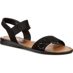 Sandały JENNY FAIRY - WS1516-2 Black 1. Czarne klapki damskie Jenny Fairy, bez wzorów, ze skóry ekologicznej, bez obcasa, na obcasie. Za 59,99 zł.
