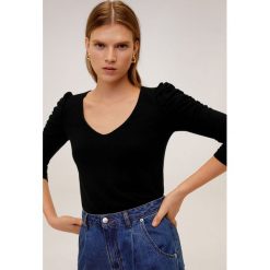 Mango - Longsleeve Marga. Bluzki damskie Mango, m, bez wzorów, z poliesteru, bez kołnierzyka. Za 69,90 zł.