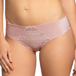 Figi Chiara. Różowe majtki damskie Gaia, s, bez wzorów, z bawełny. Za 46,99 zł.