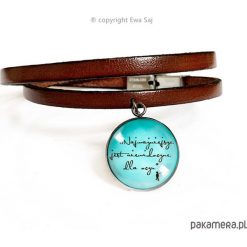 Mały Książę - bouble bracelet + box. Szare bransoletki damskie marki Pakamera, ze skóry, szklane. Za 67,00 zł.