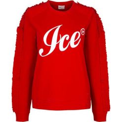 Bluza Ice Play By ICEBERG. Czerwone bluzki damskie ICE PLAY BY ICEBERG, bez wzorów, z dresówki, bez rękawów, bez kaptura. Za 249,00 zł.