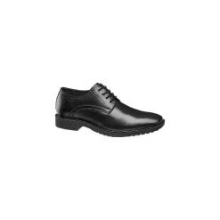 Skórzane wizytowe półbuty chłopięce. Czarne buty chłopięce komunijne na sznurówki. Za 99,90 zł.