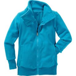 Bluzy dziewczęce rozpinane: Bluza z polaru bonprix ciemnoturkusowy