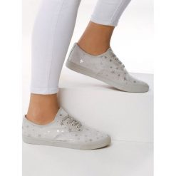 Szare Tenisówki Till The End. Szare trampki i tenisówki damskie Born2be, z aplikacjami, z tkaniny, na sznurówki. Za 59,99 zł.