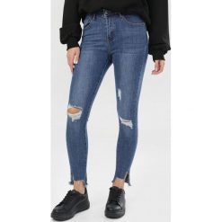 Niebieskie Jeansy Skinny Yinmenor. Niebieskie jeansy damskie Born2be. Za 109,99 zł.