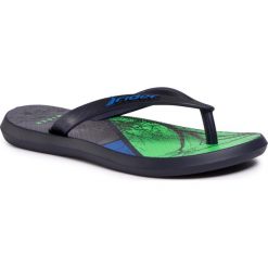 Japonki RIDER - Energy VII Kids 82734 Blue/Black/Green 23528. Niebieskie sandały chłopięce Rider, z tworzywa sztucznego, bez zapięcia. Za 69,00 zł.