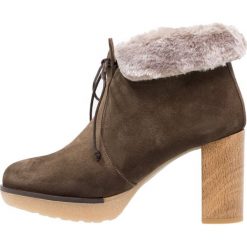 Buty zimowe damskie: Scapa Botki sznurowane brown