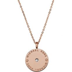 Naszyjniki damskie: Michael Kors LOGO Naszyjnik rosegold