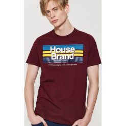 T-shirty męskie: T-shirt Bordowy
