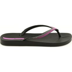 Japonki Ipanema Klapki 82518 Black/Lilac. Szare klapki damskie Ipanema, bez wzorów, na wysokim obcasie. W wyprzedaży za 79,00 zł.