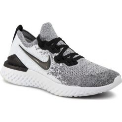 Buty NIKE - Nike Epic React Flyknit 2 BQ8927 102 White/Black/Pure Platinum. Szare buty sportowe damskie Nike, bez wzorów, z tworzywa sztucznego, sportowe, do biegania. Za 639,00 zł.