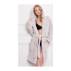 Szlafrok Evelyn Grey. Szare szlafroki damskie marki Aruelle. Za 161,90 zł.