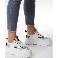 Białe Sneakersy Organize. Białe sneakersy damskie Born2be, ze skóry. Za 99,99 zł.