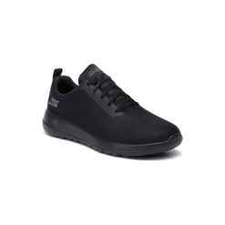 Skechers GO WALK MAX - IMPACT 54613 BBK. Czarne buty sportowe męskie Skechers, z tworzywa sztucznego, bez zapięcia. Za 239,99 zł.