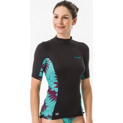 TOP UV surfing krótki rękaw 500 KOGA MALDIVE damski. Zielone topy damskie OLAIAN, l, bez wzorów, z elastanu, z krótkim rękawem. Za 39,99 zł.