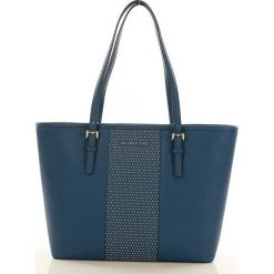 Oryginalna torebka shopper bag MICHAEL KORS STEEL BLUE. Niebieskie shopper bag damskie Michael Kors, ze skóry. Za 1199,00 zł.