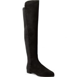 Buty zimowe damskie: Muszkieterki STUART WEITZMAN – Gams Black Suede