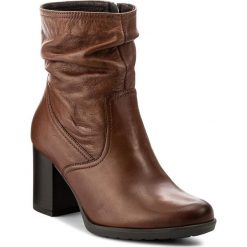 Botki LASOCKI - ALTA-01 Camel. Brązowe botki damskie na obcasie marki Lasocki, ze skóry. Za 279,99 zł.