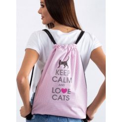 PLECAK WOREK MIEJSKI TOREBKA TORBA GRUBE SZNURKI. Torebki worki damskie LORENTI, z aplikacjami, z tkaniny, eleganckie, małe, bez dodatków. Za 39,00 zł.