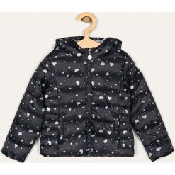 Blukids - Kurtka dziecięca 98-134 cm. Szare kurtki dziewczęce Blukids, bez wzorów, z poliesteru, krótkie, z kapturem. Za 129,90 zł.