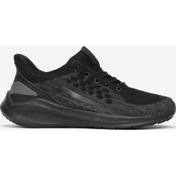 Czarno-Szare Buty Sportowe Themimis. Czarne buty sportowe męskie Born2be, na wiosnę, na sznurówki, na fitness i siłownię. Za 89,99 zł.