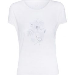 T-shirt NORTH SAILS Biały. Białe t-shirty damskie marki North Sails, bez wzorów, z wiskozy, bez kołnierzyka. W wyprzedaży za 75,00 zł.