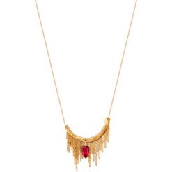 RABAT Naszyjnik - srebro 925, Swarovski. Żółte naszyjniki damskie W.KRUK, na imprezę, z kryształem, srebrne. W wyprzedaży za 459,00 zł.