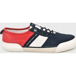 Pepe Jeans - Tenisówki. Niebieskie trampki męskie marki Pepe Jeans, z jeansu, na sznurówki. Za 329,90 zł.