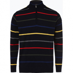 Paul & Shark - Męski sweter z wełny merino, niebieski. Niebieskie swetry klasyczne męskie Paul & Shark, l, w kolorowe wzory, z wełny. Za 999,95 zł.