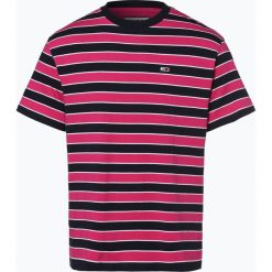 Tommy Jeans - T-shirt męski, lila. Różowe t-shirty męskie Tommy Jeans, s, w paski, z jeansu, bez kołnierzyka. Za 179,95 zł.