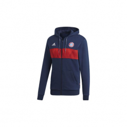 Bluzy dresowe adidas Bluza z kapturem Bayern Monachium. Niebieskie bluzy męskie marki Adidas, s, bez wzorów, z dresówki, z kapturem, bez rękawów, z kapturem. Za 279,00 zł.