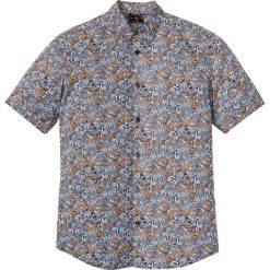 Koszula z krótkim rękawem "paisley" bonprix ciemnoniebiesko-koniakowy "paisley". Niebieskie koszule męskie bonprix, xl, bez wzorów, bez kołnierzyka, z krótkim rękawem. Za 79,99 zł.