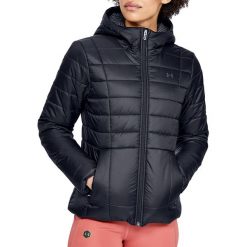 Under Armour W Insulated Hooded Jacket 1342813-001. Czarne kurtki damskie Under Armour, s, bez wzorów, z poliesteru, bez kaptura. W wyprzedaży za 499,99 zł.