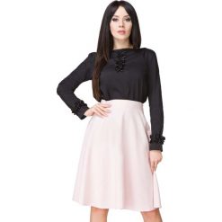 Jasnobeżowa Spódnica Klasyczna Midi z Koła. Brązowe spódniczki damskie Molly.pl, na co dzień, s, bez wzorów, z tkaniny, klasyczne, długie, midi, rozkloszowane. Za 159,00 zł.