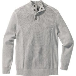Sweter Regular Fit bonprix jasnooliwkowy. Zielone golfy męskie marki bonprix, l, z dzianiny, ze stójką. Za 99,99 zł.
