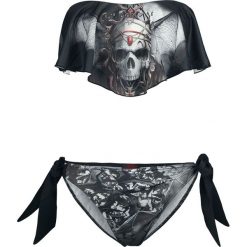 Stroje dwuczęściowe damskie: Spiral Goth Nights Bikini czarny
