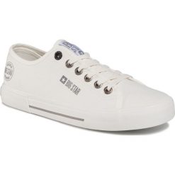 Tenisówki BIG STAR - FF174056 White. Białe półbuty męskie BIG STAR, bez wzorów, z gumy, eleganckie, bez zapięcia. Za 129,00 zł.