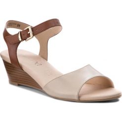Rzymianki damskie: Sandały CAPRICE – 9-28213-20 Beige/Nut 463